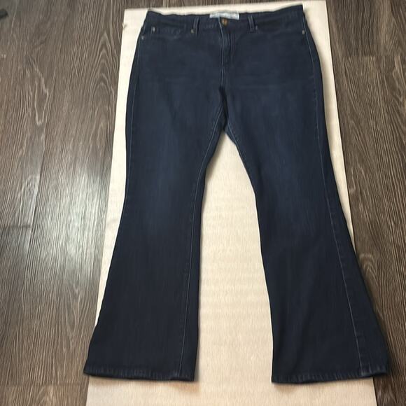 Levi Signature Mid Rise Bootcut Blue Jean 33 Plus Size Western Casual Festival - Picture 3 of 10